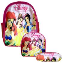 Kit Mochila Infantil Bolsa Feminina Princesas Barata Toys 2U