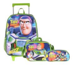Kit Mochila Infantil Buzz Lightyear Toy Story Grande Rodinha Kit Mochila Infantil Buzz Lightyear Toy Story Grande Rodinha