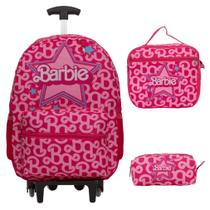 Kit Mochila Infantil Carrinho Barbie Juvenil Envio Imediato