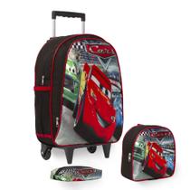 Kit Mochila Infantil Carros Rodinha Passeio Creche Grande