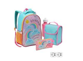 kit mochila infantil com 5 itens para creche e series iniciais