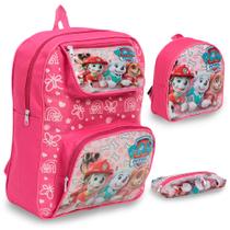 Kit Mochila Infantil Com Lancheira Patrulha Canina Menina