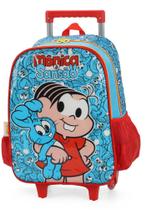 Kit Mochila Infantil Com Lancheira Turma Da Monica Azul - Luxcel