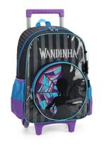 Kit Mochila Infantil Com Lancheira Wandinha Preto - Luxcel