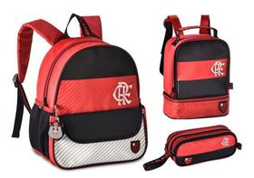 Kit Mochila Infantil Costas Flamengo Crf Baby Clio Branco - Clio Styles