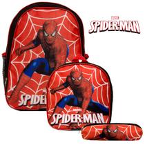 Kit Mochila Infantil Costas Menino Homem Aranha Toys 2U Kit Mochila Infantil Costas Menino Homem Aranha Toys 2U