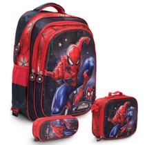 Kit Mochila Infantil De Costa Homem Aranha Reforçada Toys 2u Kit Mochila Infantil De Costa Homem Aranha Reforçada Toys 2u