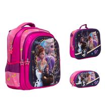 Kit Mochila Infantil De Costas Frozen Passeio Creche Toys 2U