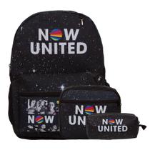 Kit Mochila Infantil de Costas Now United Conjunto 3 Pçs Kit Mochila Infantil de Costas Now United Conjunto 3 Pçs