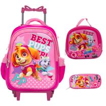 Kit Mochila Infantil De Rodinha Patrulha Canina Envio 24 Hrs