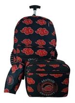 Kit Mochila Infantil De Rodinhas Escolar Akatsuki Juvenil