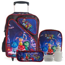Kit Mochila Infantil Divertida Mente Com Lancheira e Estojo Tam G Kit Mochila Infantil Divertida Mente Com Lancheira e Estojo Tam G
