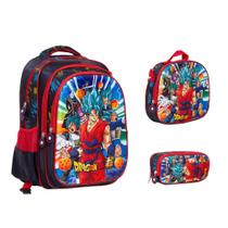 Kit Mochila Infantil Dragon Ball Costas Creche Pre Escola