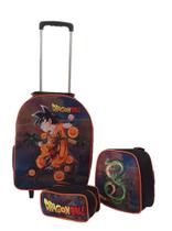 Kit Mochila Infantil Dragon Ball Goku Preto Kit Mochila Infantil Dragon Ball Goku Preto