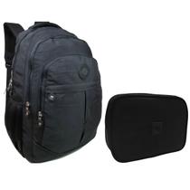 Kit Mochila Infantil e Estojo Box Feminino Impermeável Nylon Resistente Kit Escolar Grande