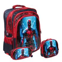 Kit Mochila Infantil Escolar Costas Desenho 3D Lancheira G Kit Mochila Infantil Escolar Costas Desenho 3D Lancheira G