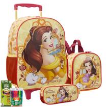 Kit Mochila Infantil Escolar de Princesas Disney Oficial