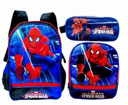 KIT Mochila Infantil Escolar Grande Personagens Menino Menina