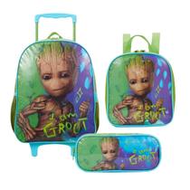 Kit Mochila Infantil Escolar Groot Xeryus Verde, Estilo e Conforto para os Pequenos