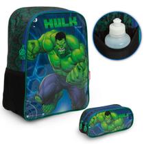 Kit Mochila Infantil Escolar Incrível Hulk Volta As Aulas