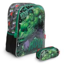 Kit Mochila Infantil Escolar Masculina Hulk VIngadores Costa