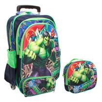 Kit Mochila Infantil Escolar Menino Rodinha Volta As Aulas