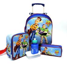 Kit Mochila Infantil Escolar Toy Story Rodinhas Tam Media F5