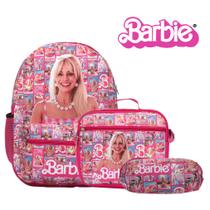 Kit Mochila Infantil Feminina Barbie Juvenil Envio Imediato