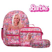 Kit Mochila Infantil Feminina Barbie Juvenil Envio Imediato
