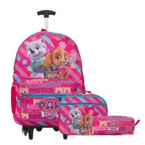 Kit Mochila Infantil Feminina Paw Patrol + Lancheira Térmica