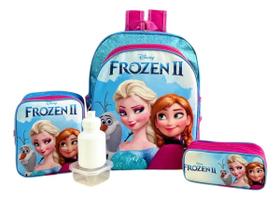Kit Mochila Infantil Frozen Febre Congelante Costas G F5 Kit Mochila Infantil Frozen Febre Congelante Costas G F5