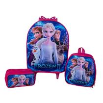 Kit Mochila Infantil Frozen Rosa Kit Mochila Infantil Frozen Rosa