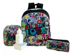 Kit Mochila Infantil Gamer Jogo Alphabet Lore Costas G F5 Kit Mochila Infantil Gamer Jogo Alphabet Lore Costas G F5