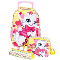Kit Mochila Infantil Gatinha Escolar Meninas Rodinha Tam G Lancheira Térmica Estojo Kit Mochila Infantil Gatinha Escolar Meninas Rodinha Tam G Lancheira Térmica Estojo