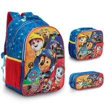 Kit Mochila Infantil Grande Vingadores Desenho 3 Pçs