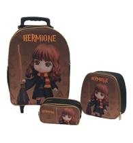 Kit Mochila Infantil Hermione Harry Potter Preta - DB