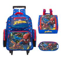 Kit Mochila Infantil Homem Aranha Chenson Envio Imediato