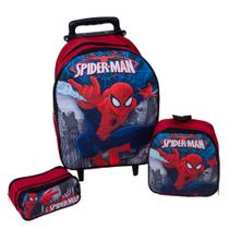 Kit Mochila Infantil Homem Aranha Spider Man Vermelha Kit Mochila Infantil Homem Aranha Spider Man Vermelha