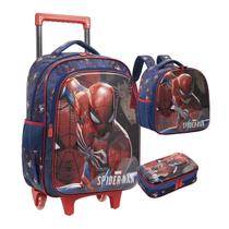 Kit Mochila Infantil Homen Aranha Spider Man Escolar Menino Kit Mochila Infantil Homen Aranha Spider Man Escolar Menino