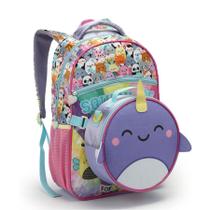 Kit Mochila Infantil Juvenil Escolar Menina Com Lancheira Grande Resistente Fofa Volta As Aulas