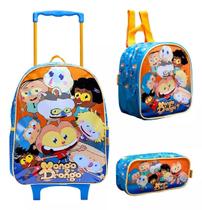 Kit Mochila Infantil + Lancheira + Estojo Mongo & Drongo Kit Mochila Infantil + Lancheira + Estojo Mongo & Drongo