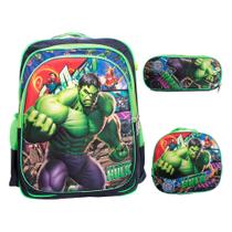 Kit Mochila Infantil Masculina Com Lancheira Estojo Desenho