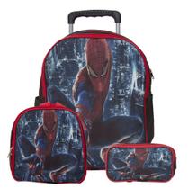 Kit Mochila Infantil Masculina Homem Aranha Passeio