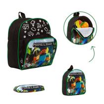 Kit Mochila Infantil Masculina Minecraft P Envio Imediato Kit Mochila Infantil Masculina Minecraft P Envio Imediato