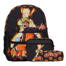 Kit Mochila Infantil Masculina Naruto Costas Com Lancheira