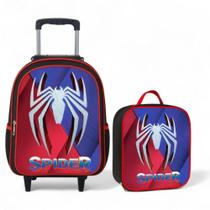 Kit Mochila Infantil Masculina Rodinha + lancheira Térmica Kit Mochila Infantil Masculina Rodinha + lancheira Térmica
