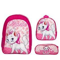 Kit Mochila Infantil Menina Marie Creche Costas Reforçada