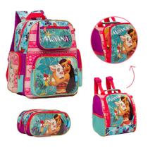 Kit Mochila Infantil Menina Moana Costas Envio Imediato