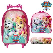 Kit Mochila Infantil Menina Rodinha Patrulha Canina Toys 2U