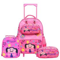 Kit Mochila Infantil Meninas Show da Luna Lancheira Estojo - Yins